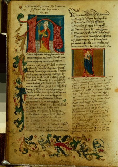 Inscripción de Martín Lutero en la Universidad de Erfurt, abril de 1501 de German School